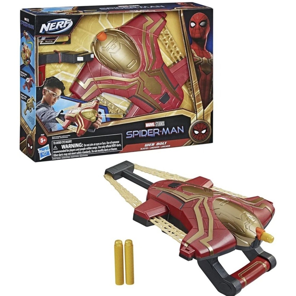 Nerf Spider-Man Web Bolt Blaster Marvel - Brand New